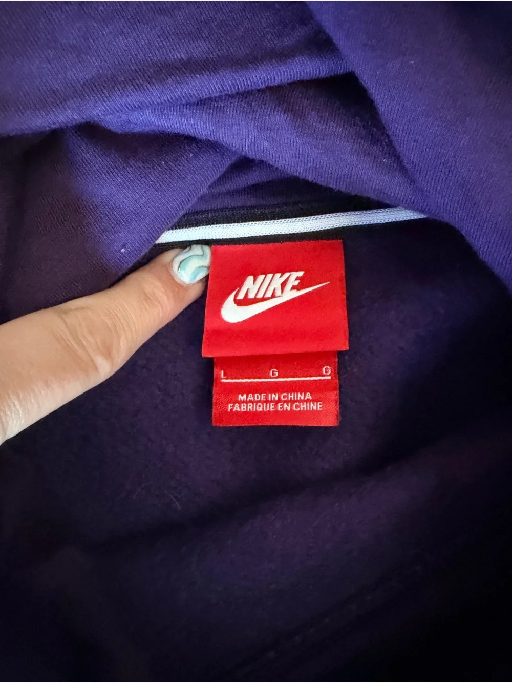 Nike Women's Purple Hoodie